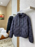 LV logo embroidered jacquard cotton jacket - 图片 3