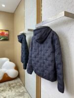 LV logo embroidered jacquard cotton jacket - 图片 4