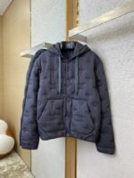 LV logo embroidered jacquard cotton jacket - 图片 5