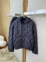 LV logo embroidered jacquard cotton jacket - 图片 7