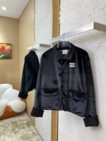 Miu Miu Logo Velvet Jacket - 图片 3