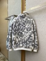 LV Block Colour Block Long Sleeve Fleece Feel Jacket - 图片 6