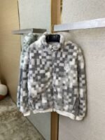 LV Block Colour Block Long Sleeve Fleece Feel Jacket - 图片 7