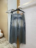 Balenciaga Y2K Baggy Graffiti Print Denim Trousers - 图片 6