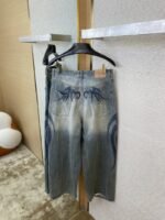 Balenciaga Y2K Baggy Graffiti Print Denim Trousers - 图片 8