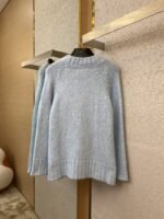 Maison Margiela Knitted Cardigan Jacket Light Blue - 图片 6