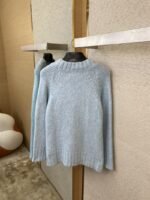 Maison Margiela Knitted Cardigan Jacket Light Blue - 图片 8