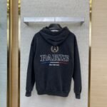 Balenciaga Logo Embroidered Hooded Sweatshirt Jacket - 图片 2