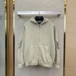 Balenciaga Printed Hooded Sweatshirt Jacket