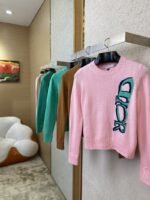 Dior Monogrammed Knitted Pullover Pink - 图片 3