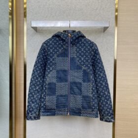 LV Jacquard Denim Down Jacket