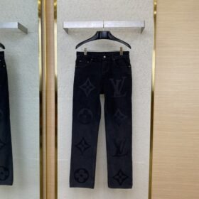 LV burnout denim trousers