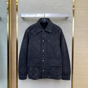 LV burnout denim outerwear