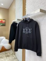 LV Letter Beaded Hooded Sweatshirt - 图片 3