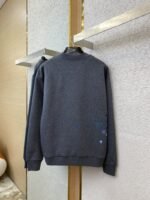 LV Gradient Embroidery Crew Neck Sweatshirt Grey - 图片 6