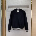 LV logo diamond-embedded suede jacket - 图片 2