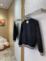 LV logo diamond-embedded suede jacket - 图片 4