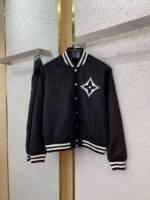 LV logo diamond-embedded suede jacket - 图片 5