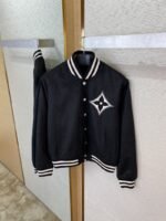 LV logo diamond-embedded suede jacket - 图片 7