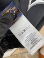 LV logo diamond-embedded suede jacket - 图片 9