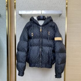 LV Full Print Jacquard Ski Hooded Jacket