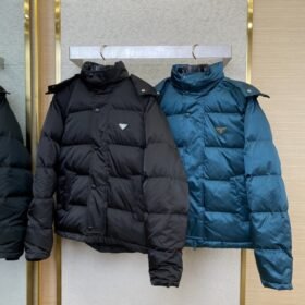 Prada Triangular Label Winter outer jacket Black