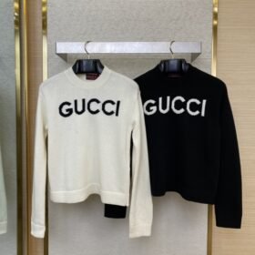 Gucci Chest Letter Sweater Black