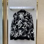 LV Thistle Jacquard Pattern Knitted Cardigan - 图片 2