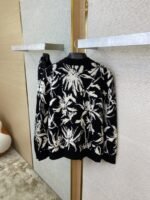 LV Thistle Jacquard Pattern Knitted Cardigan - 图片 8