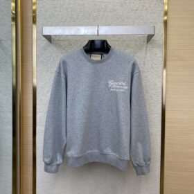 Gucci Letter Embroidered Crew Neck Sweatshirt