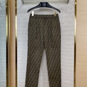 Fendi Double F Full Print Trousers