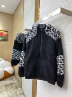 Fendi half-zip lambswool hooded sweatshirt - 图片 3