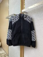 Fendi half-zip lambswool hooded sweatshirt - 图片 5