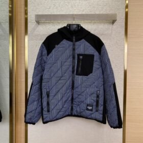 Fendi Double F Full Print Hooded Jacket