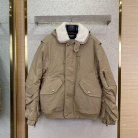 Balenciaga Aviator Cotton Jacket Coat