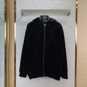 Balenciaga Rhinestone Velvet Outerwear