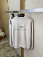 Balenciaga Reflective Print Crew Neck Sweatshirt White - 图片 8