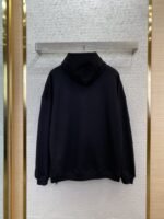 Balenciaga Love Heart Wireless Print Hooded Sweatshirt Black - 图片 2