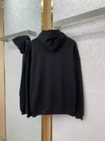 Balenciaga Love Heart Wireless Print Hooded Sweatshirt Black - 图片 6