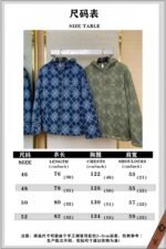 LV Lattice Reversible Lamb??s Wool Zip-Up Jacket Navy - 图片 10