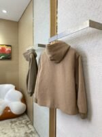 Miu Miu Hooded Long Sleeve Tweed Jacket - 图片 4