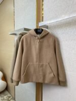 Miu Miu Hooded Long Sleeve Tweed Jacket - 图片 5