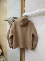 Miu Miu Hooded Long Sleeve Tweed Jacket - 图片 6