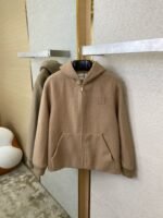 Miu Miu Hooded Long Sleeve Tweed Jacket - 图片 7
