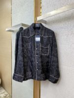 LV Full Print Mulberry Silk Jacket - 图片 5