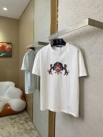 LV Double Dog Embroidery Printed Pearl Short Sleeve - 图片 3