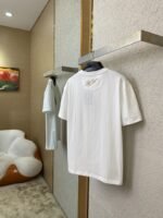 LV Double Dog Embroidery Printed Pearl Short Sleeve - 图片 4