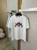 LV Double Dog Embroidery Printed Pearl Short Sleeve - 图片 7