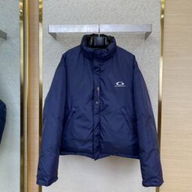 Balenciaga Embroidered Pin Reversible Cotton Outerwear