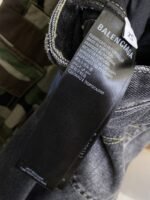 Balenciaga Spliced Camouflage Jeans Black - 图片 9